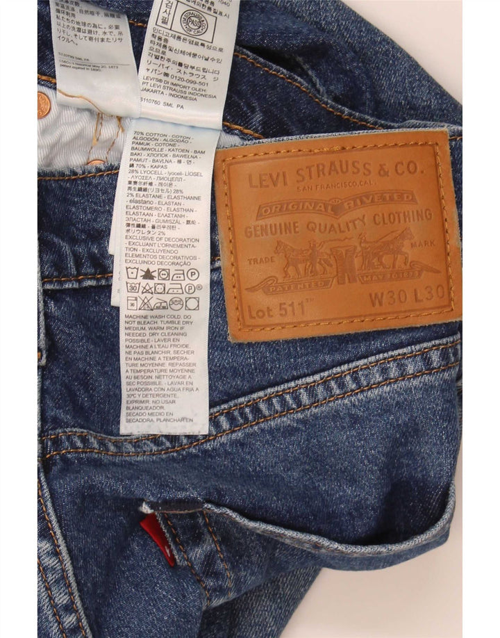 Blugi Levi's 511 Slim pentru bărbați W30 L30 Bumbac albastru