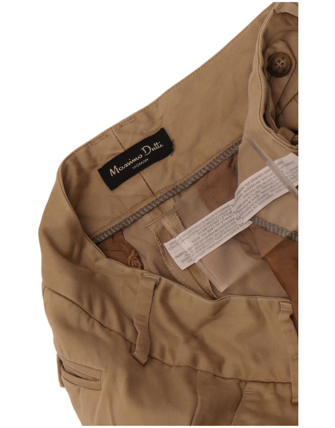 Massimo Dutti Pantaloni Chino Drepți Femei EU 40 Mediu L30 L30 Bej