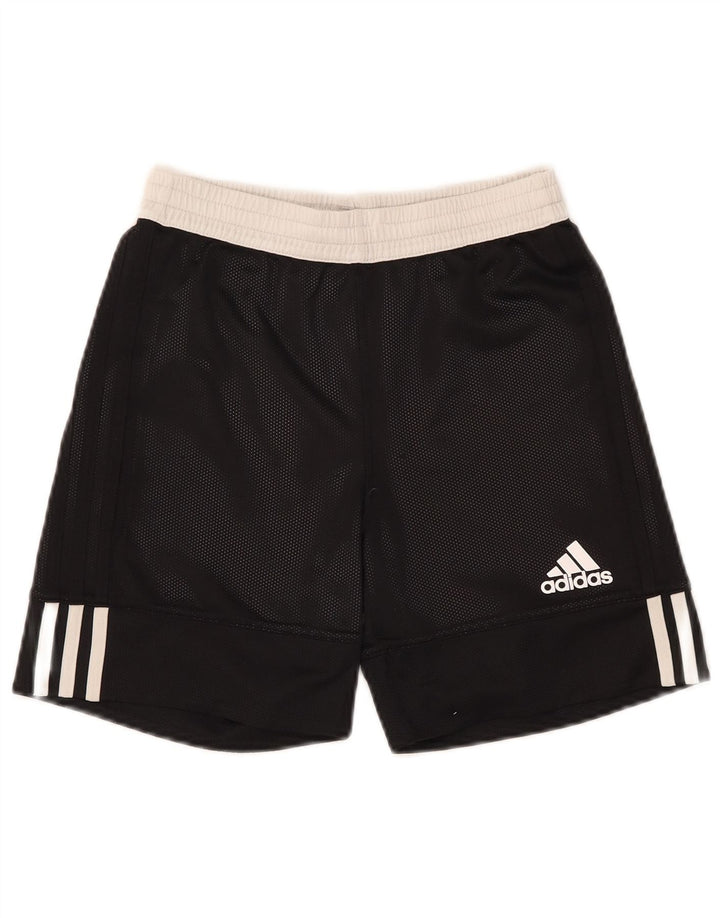 Pantaloni scurți sport pentru băieți Adidas 11-12 ani, negru, poliester