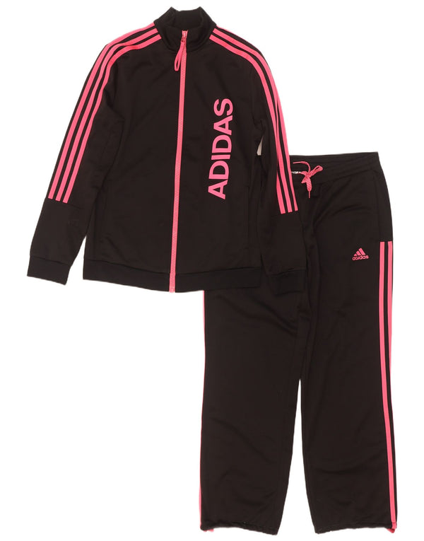 Trening complet grafic Adidas pentru femei UK 12/14 Poliester mediu negru
