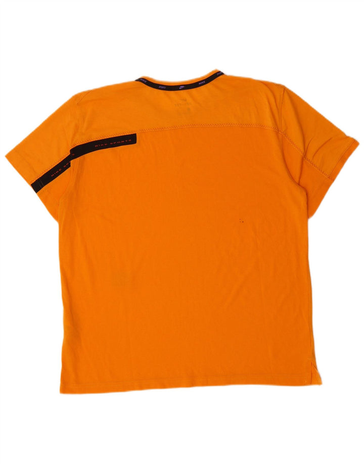 Tricou NIKE Dri Fit pentru bărbați Top din bumbac portocaliu mediu
