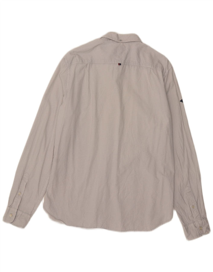 Cămașă pentru bărbați Superdry 2XL, bumbac cu pete gri