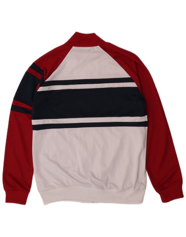 Jachetă de top pentru trening grafic Diadora pentru bărbați XL, alb, poliester color bloc