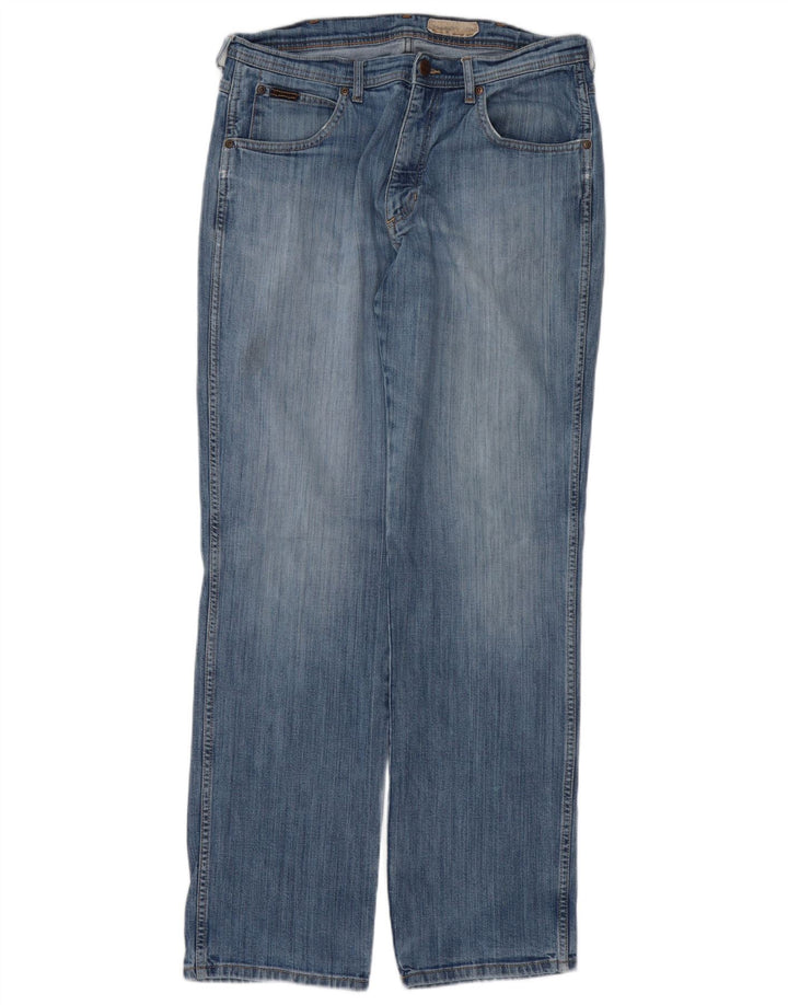 WRANGLER Blugi pentru bărbați Utah drepte W34 L34 bumbac albastru
