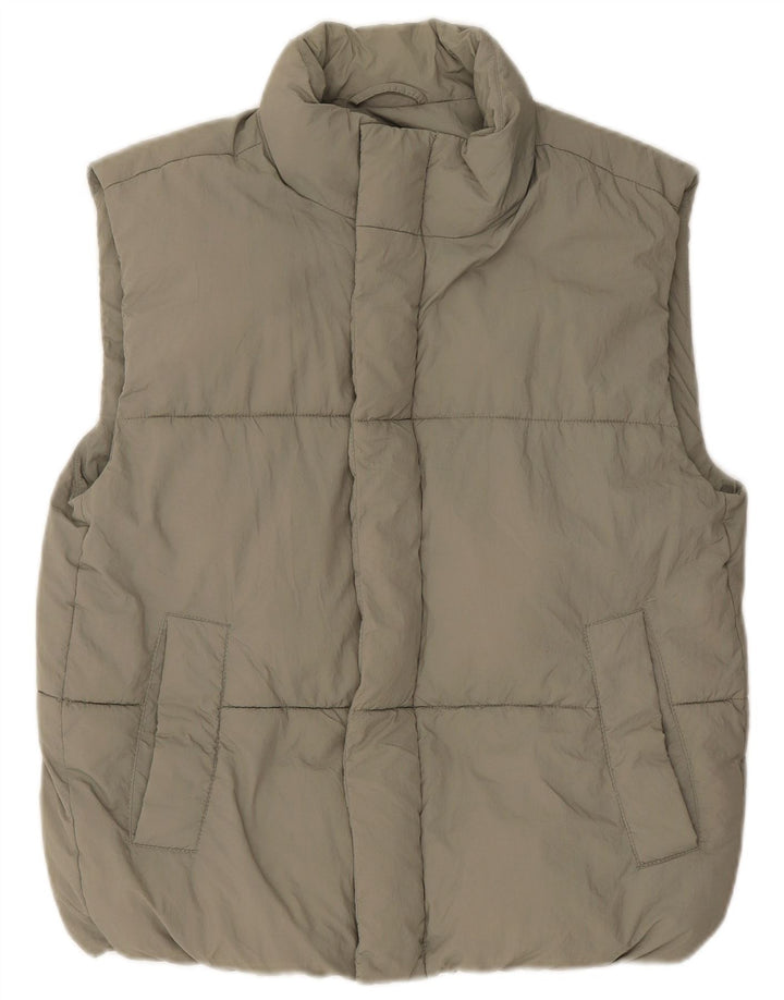 Gilet căptușit pentru băieți Zara 13-14 ani Kaki Nylon