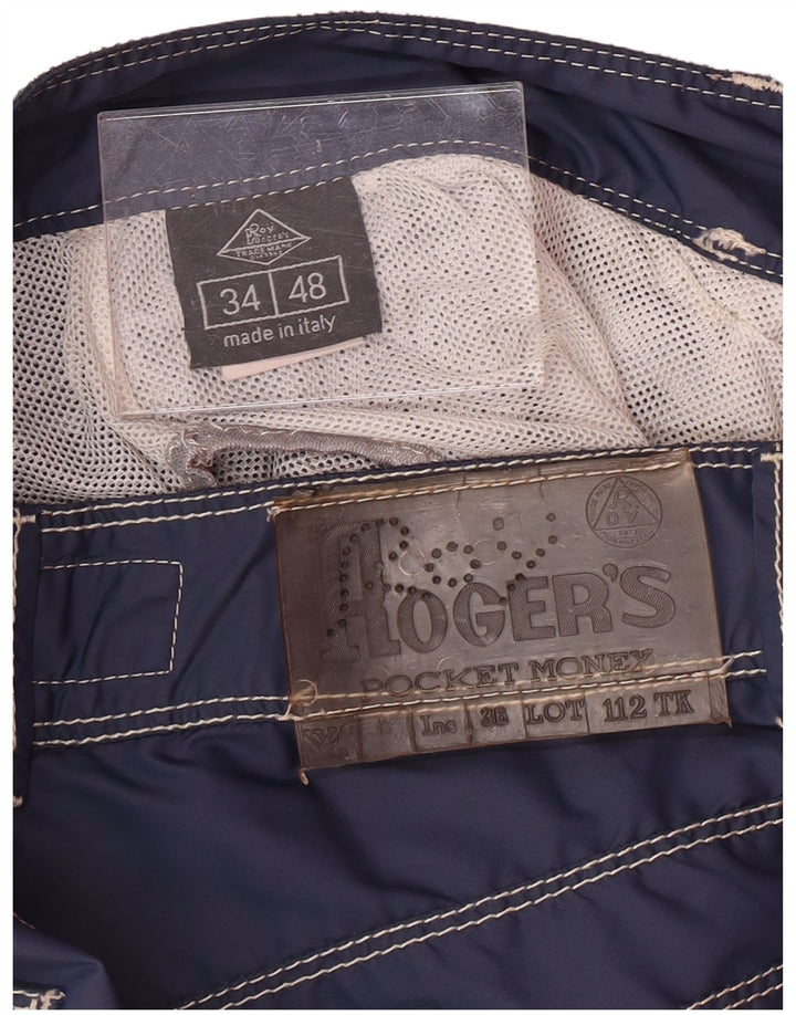 Pantaloni scurți casual pentru bărbați ROY ROGERS IT 48 Medium W34 Poliamidă bleumarin
