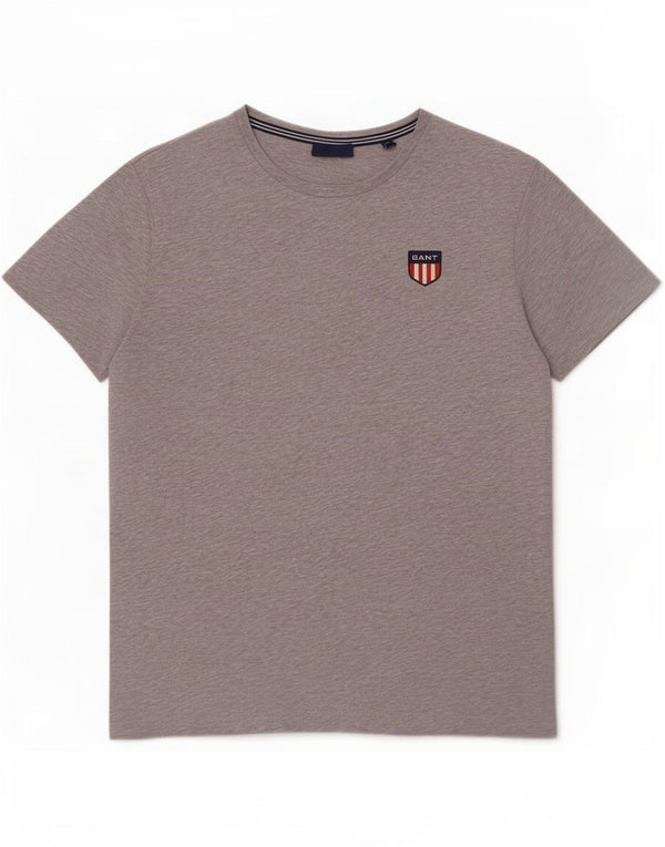 Gant Bărbați Tricou Top Medium Gri Pete Bumbac