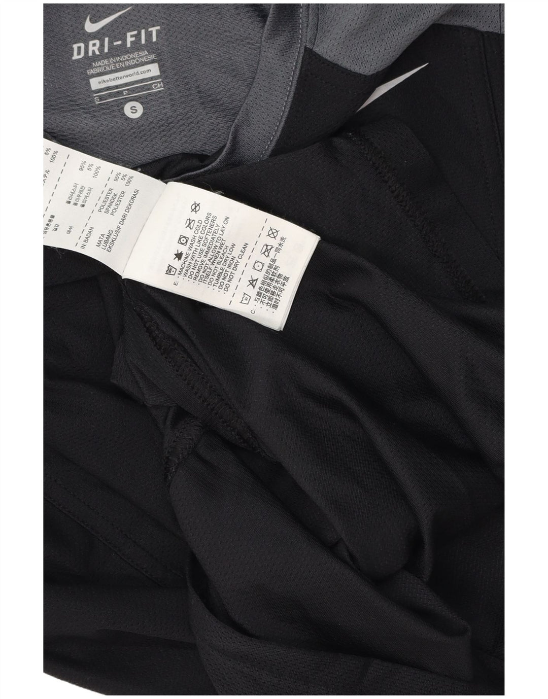 Vesta Nike Dri Fit Top pentru femei UK 10 Mic, negru, poliester color bloc