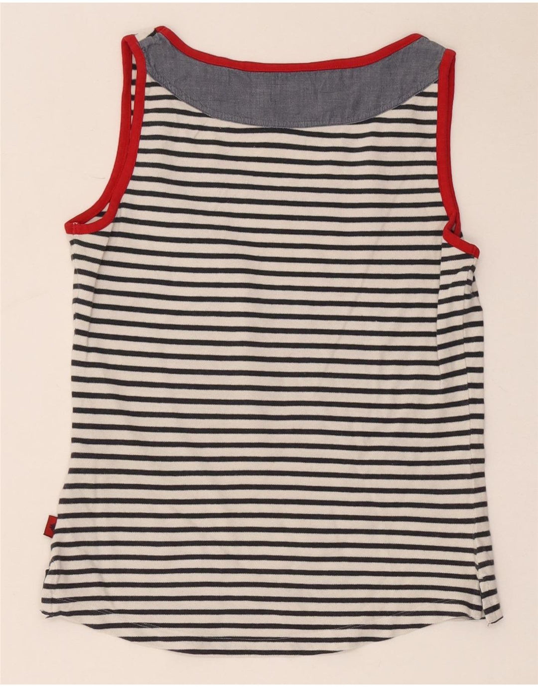 Vest Top pentru femei Kappa UK 10 Bumbac cu dungi albe mici