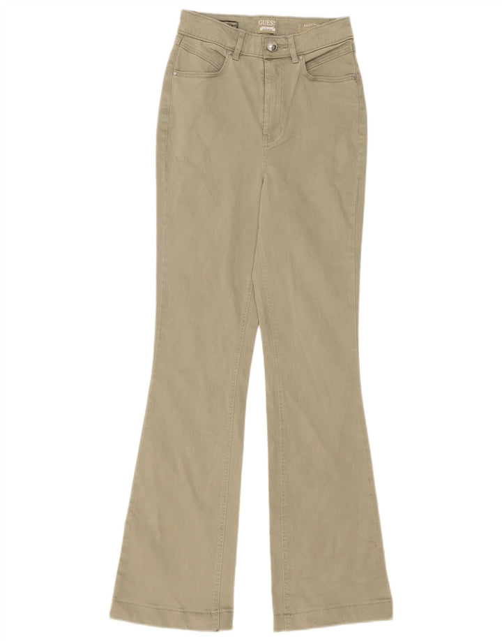 Blugi Bootcut pentru femei Guess cu talie înaltă W25 L31 verde