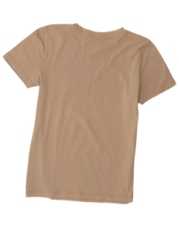 Tricou grafic Tommy Hilfiger pentru femei Top UK 6 XS Bej Bumbac
