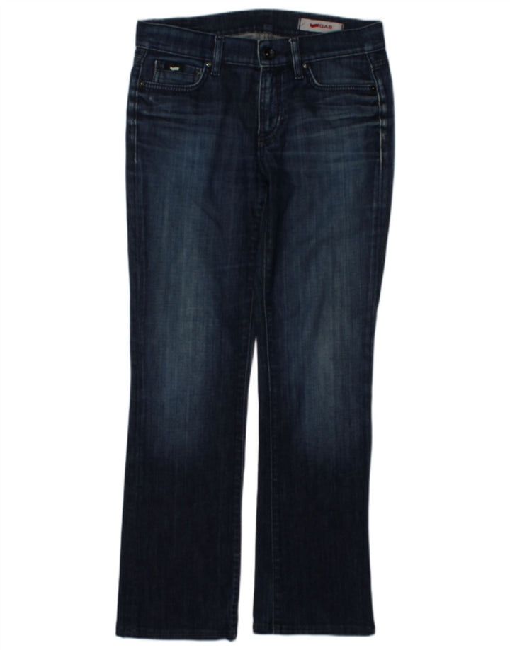 Blugi pentru femei Gas Bootcut W28 L29 Bumbac bleumarin