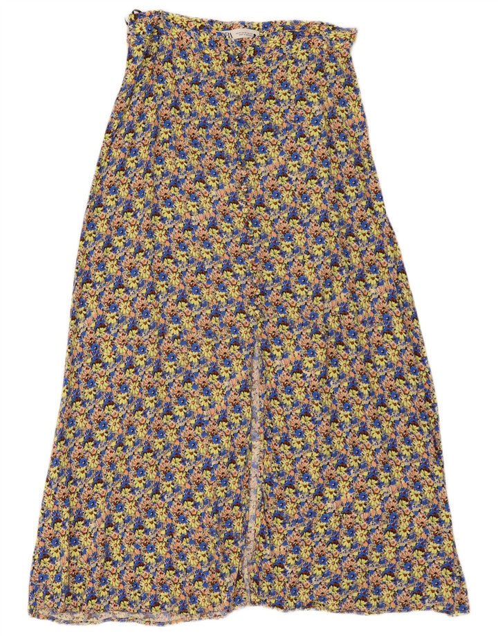 Fusta Maxi Femei Zara Medium W29 Multicolor Floral