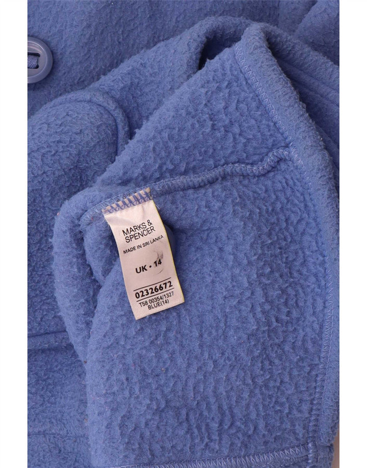 Jachetă fleece pentru femei Marks & Spencer UK 14, mare, albastru, poliester