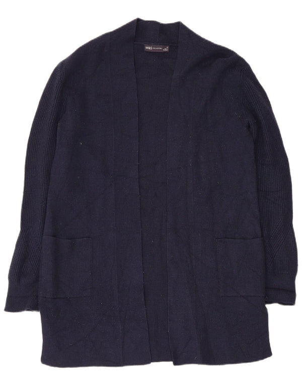 Pulover cardigan cu paragate pentru femei Marks & Spencer UK 12 Medium Bleumarin