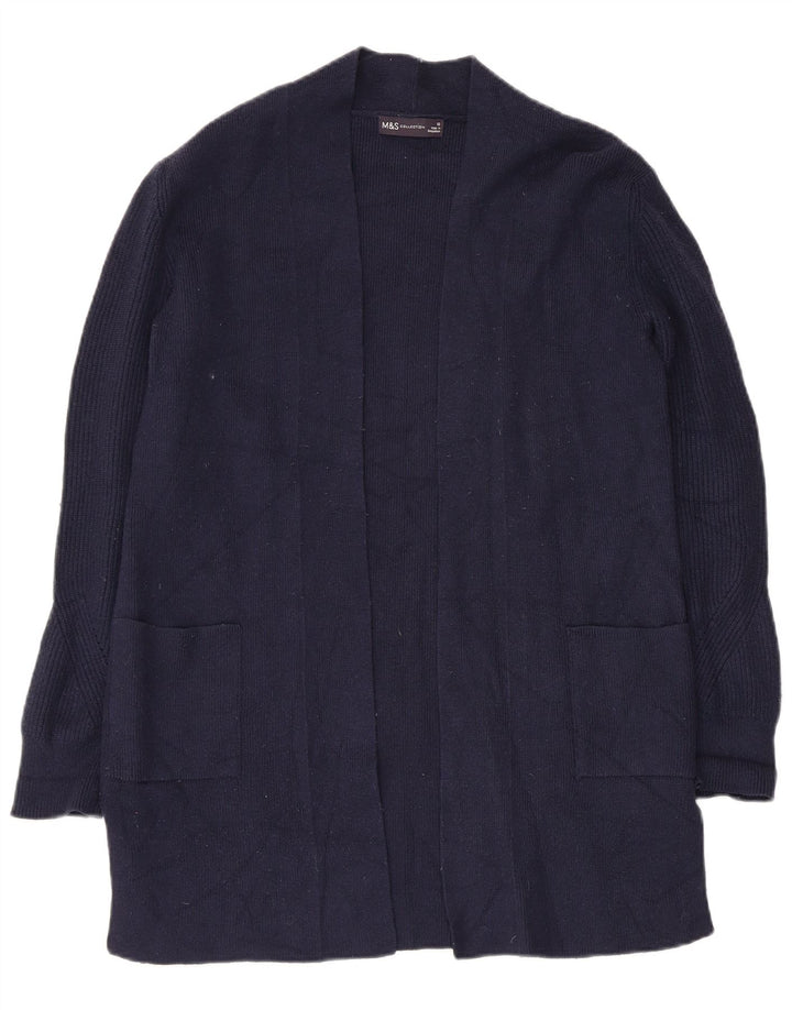 Pulover cardigan cu paragate pentru femei Marks & Spencer UK 12 Medium Bleumarin