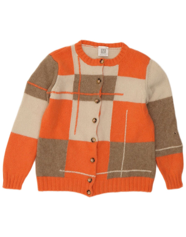 Pulover cardigan pentru femei Madeleine UK 18/20 XL portocaliu, cașmir