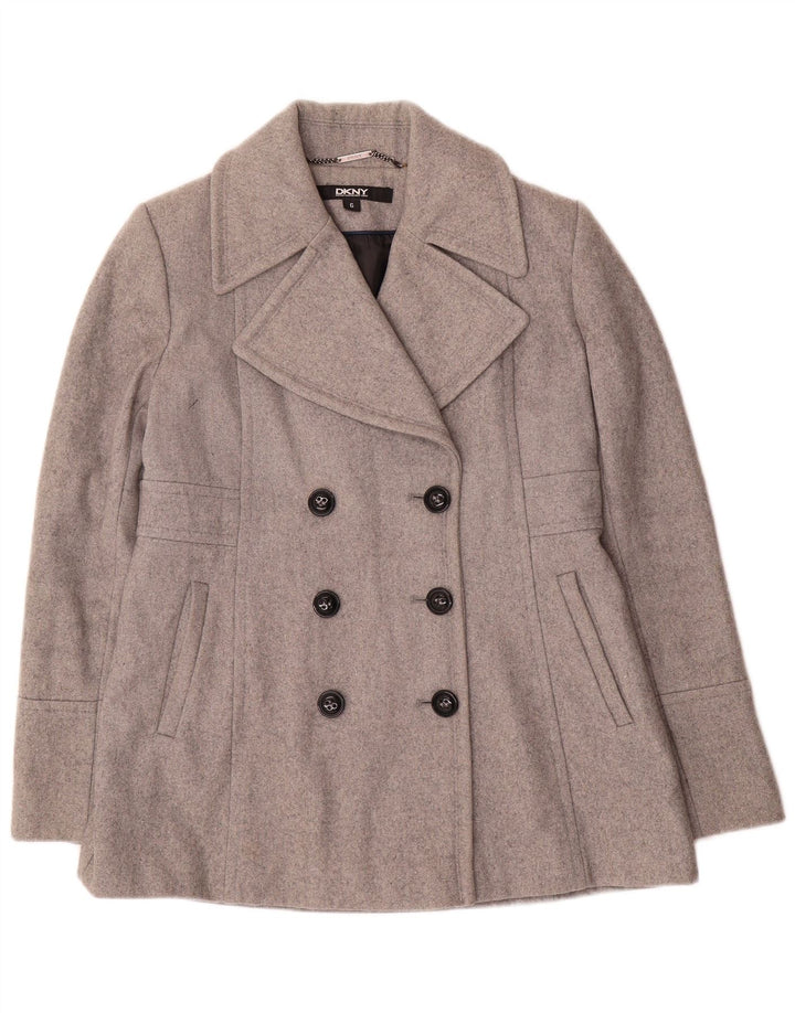 Palton Dkny pentru femei US 6 Medium Gri Lână