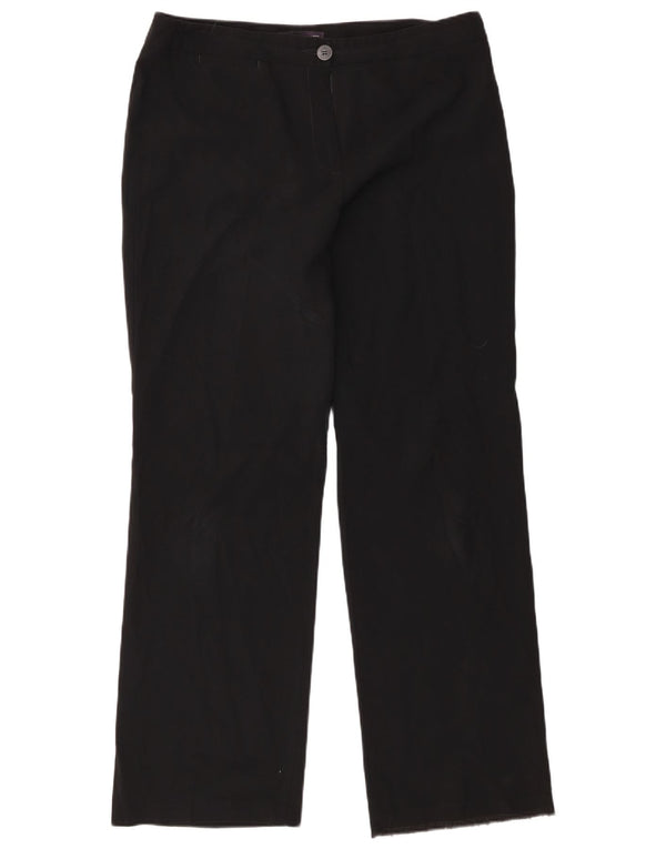 Pantaloni casual drepti pentru femei Marks & Spencer UK 14 Large W34 L31 Negru