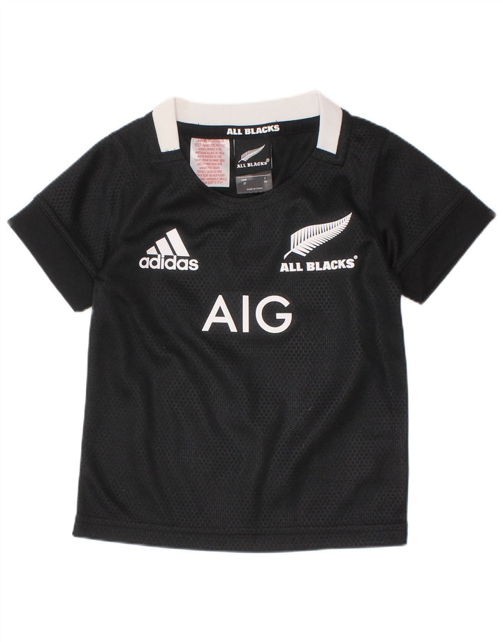 ADIDAS Baby Boys Noua Zeelandă Tricou grafic Top 18-24 luni Negru