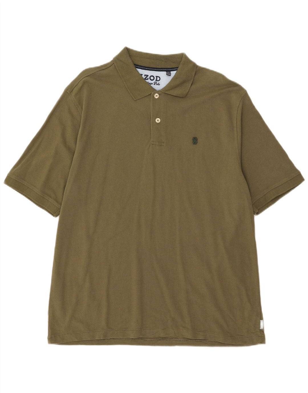 Tricou polo Izod Heritage pentru bărbați, bumbac kaki mare