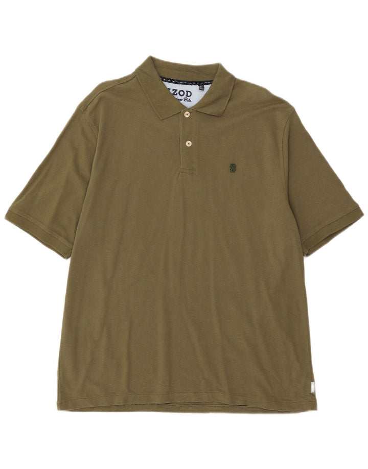 Tricou polo Izod Heritage pentru bărbați, bumbac kaki mare