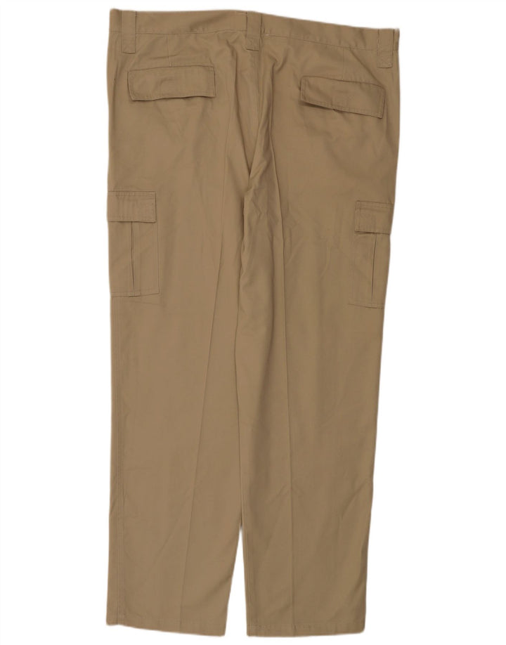 Pantaloni cargo drepți pentru bărbați VINTAGE L42 L31 poliester bej