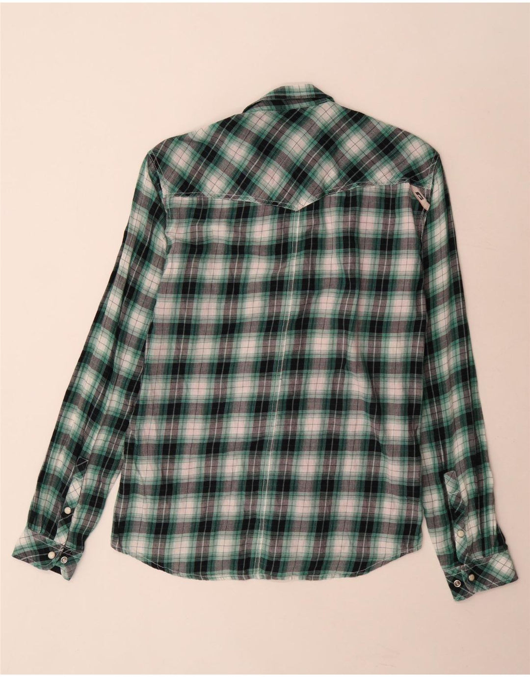 Cămașă de flanel Jack & Jones pentru bărbați XL, bumbac cu carouri verde