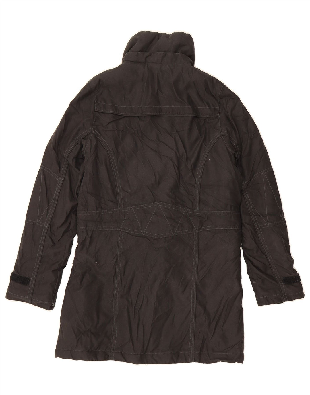 ADIDAS Girls Windbreaker Coat 11-12 Years Black Polyester Vintage Adidas and Second-Hand Adidas from Messina Hembry 