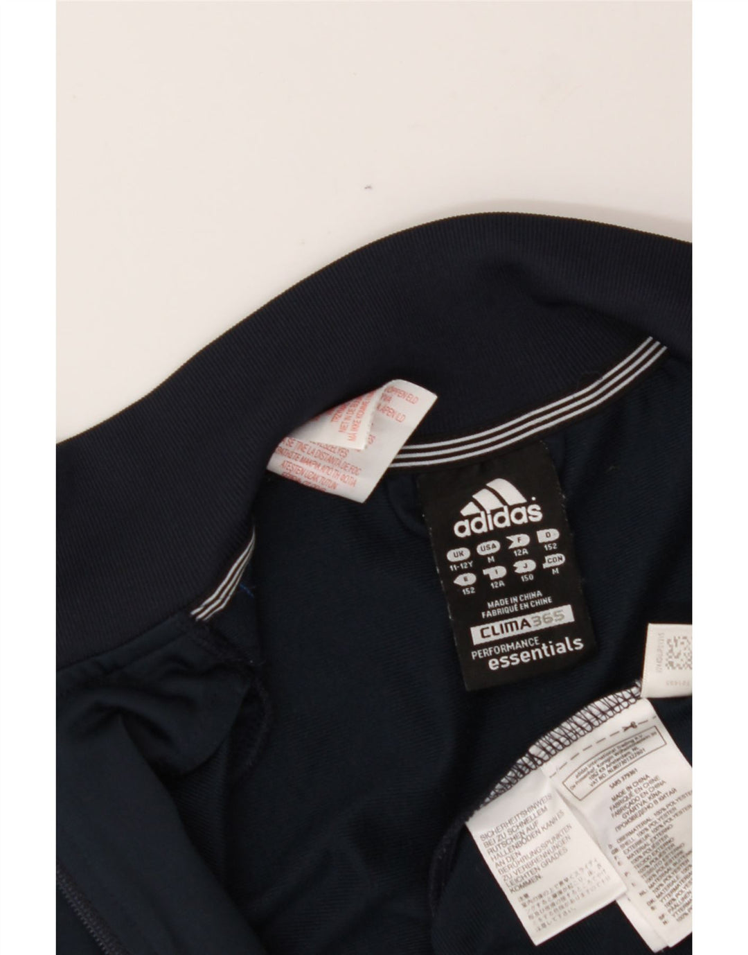 ADIDAS Boys Clima 365 Tracksuit Top Jacket 11-12 Years Navy Blue Polyester Vintage Adidas and Second-Hand Adidas from Messina Hembry 