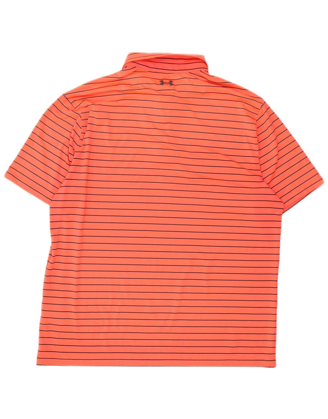 Tricou polo Under Armour pentru bărbați XL, poliester cu dungi portocalii