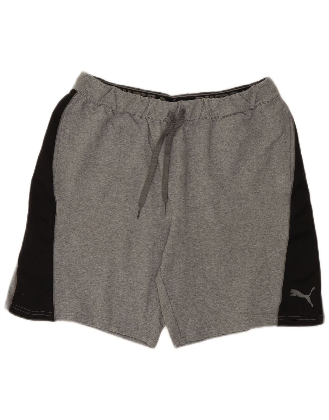 Pantaloni scurți sport Puma pentru bărbați, bumbac color bloc, gri mediu