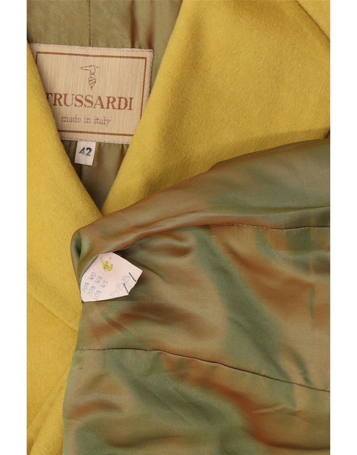 Jachetă pentru femei Trussardi cu mâneci 3/4 IT 42 Galben mediu