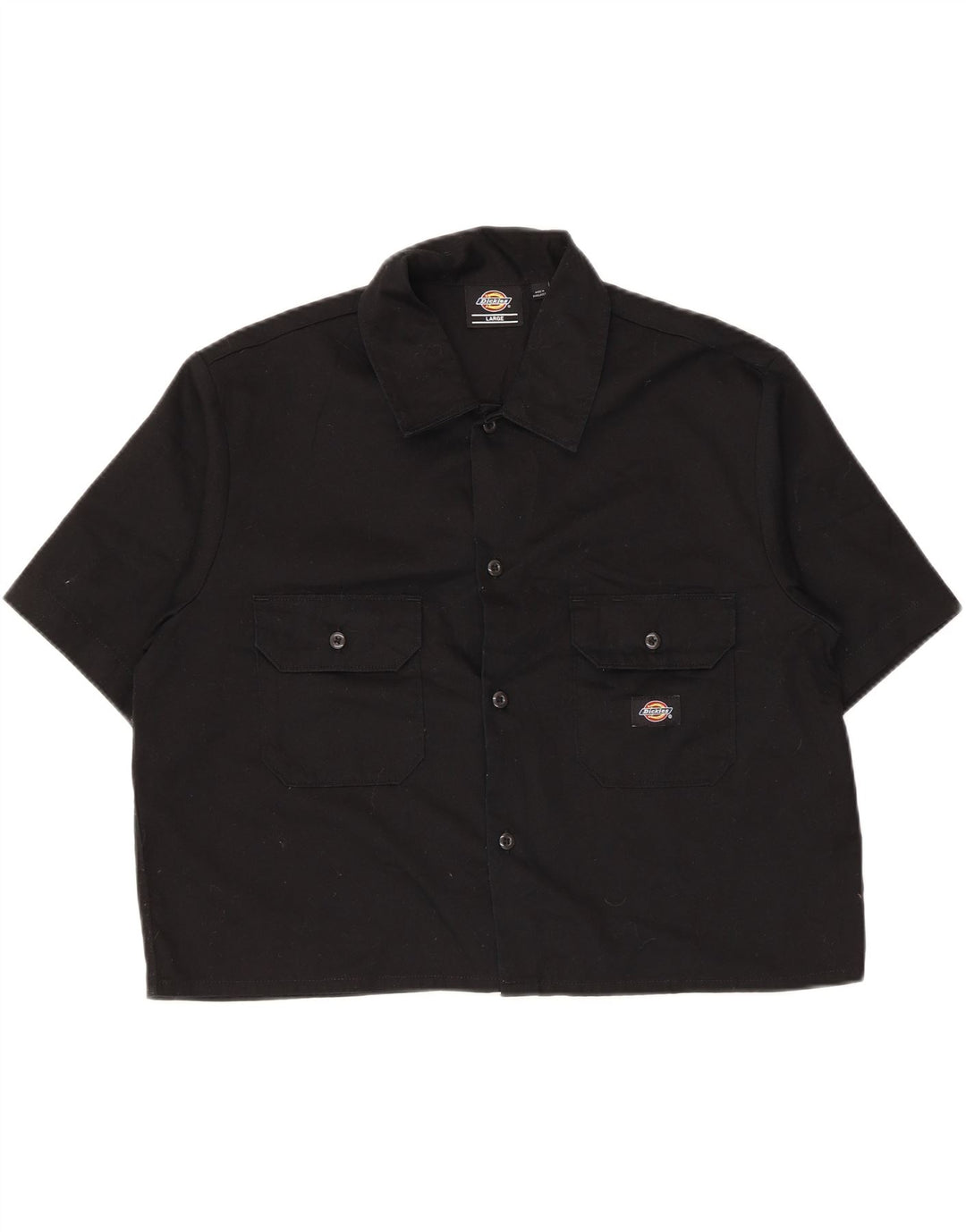 Cămașă cu mânecă scurtă pentru femei Dickies UK 16 Poliester negru mare