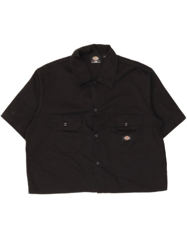 Cămașă cu mânecă scurtă pentru femei Dickies UK 16 Poliester negru mare