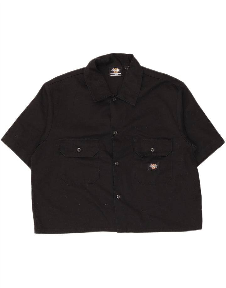 Cămașă cu mânecă scurtă pentru femei Dickies UK 16 Poliester negru mare