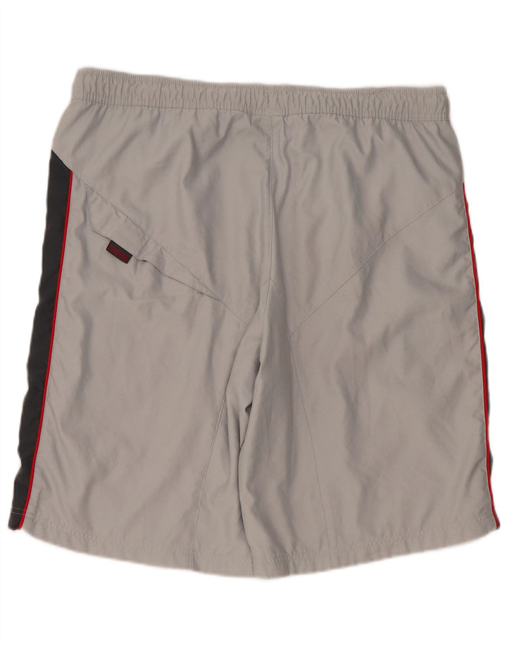 Pantaloni scurți sport Adidas pentru bărbați, mari, gri, poliester color bloc