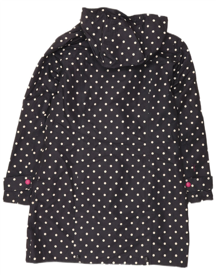 JOULES Jachetă de vânt supradimensionată pentru femei UK 10 mic, bleumarin, buline