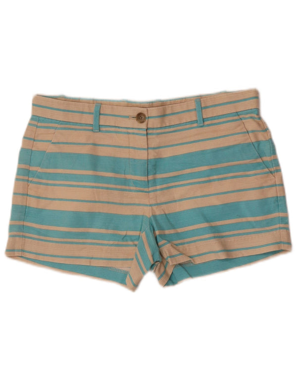 Pantaloni scurti chino pentru femei Gap UK 4 XS W28 bumbac cu dungi bej