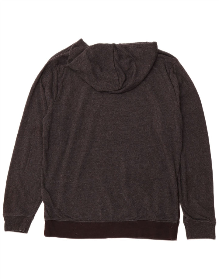 LEVI'S Mens Hoodie Jumper Large Grey Colourblock Polyester