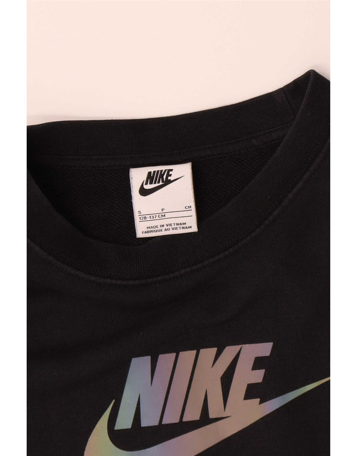 Pulover cu grafic Nike pentru băieți, 8-9 ani, mic negru, color block