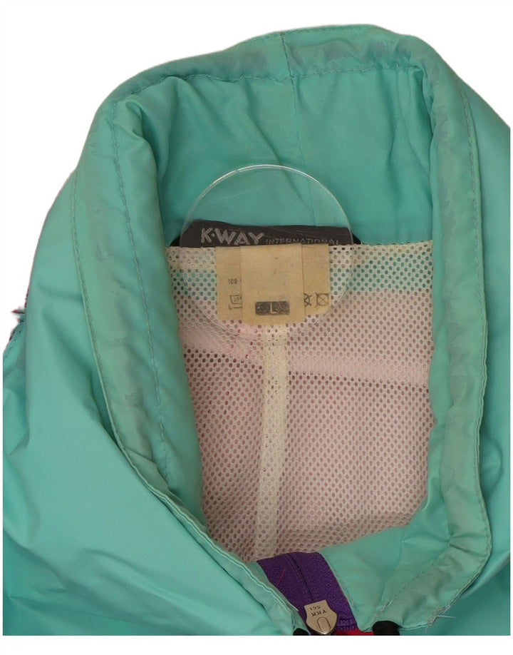 Jachetă de ploaie K-Way pentru bărbați UK 40, mare, multicoloră, poliamidă color bloc