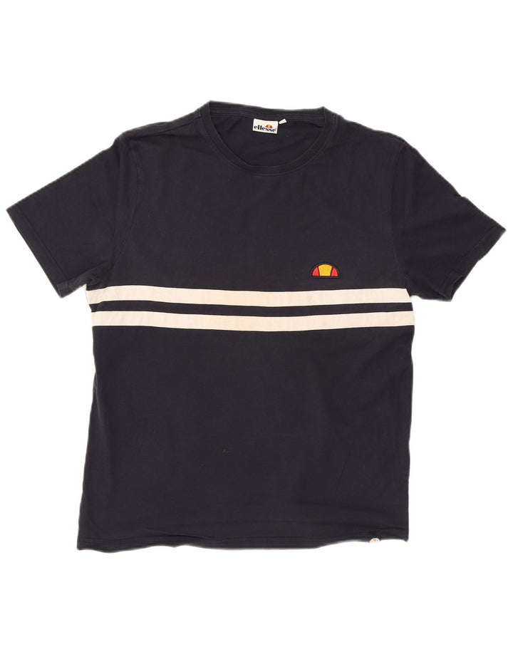 Tricou Bărbați ELLESSE Top Mediu Bleumarin Bumbac Colorblock