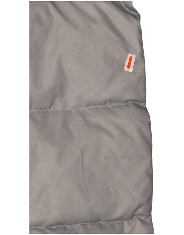 Jachetă căptușită cu trei dungi Adidas pentru bărbați UK 40, mare, gri Colorblock