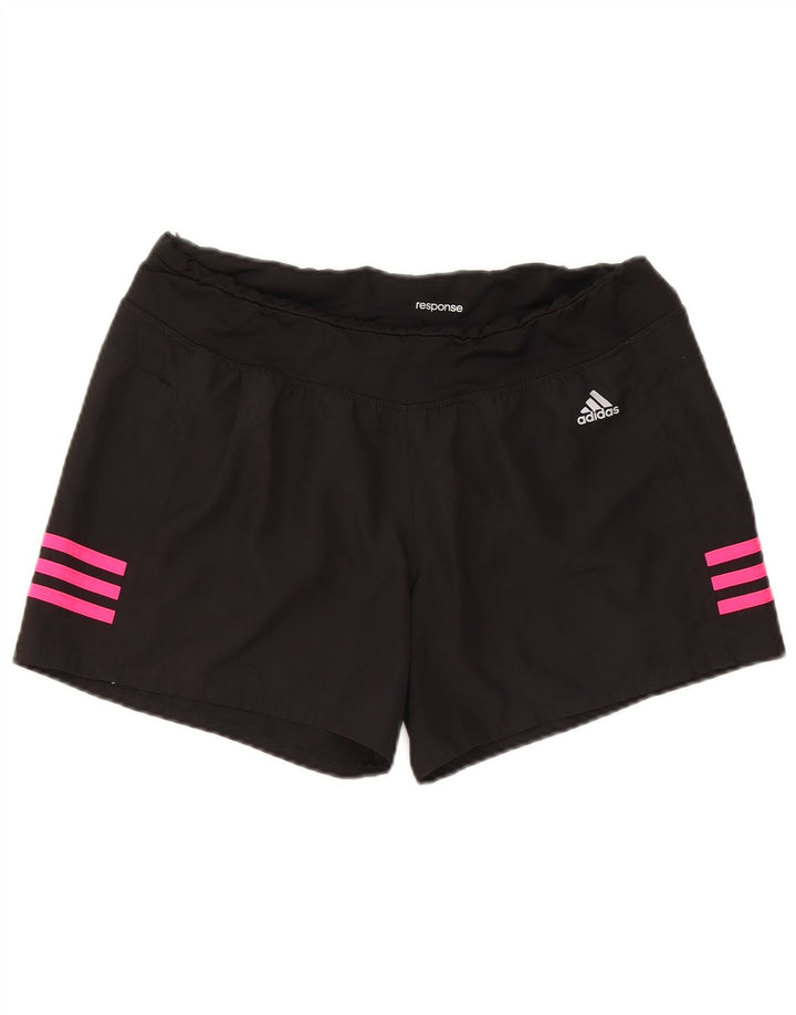 Pantaloni scurți sport ADIDAS pentru femei UK 14 Poliester mediu negru