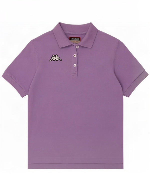 Kappa Tricou polo pentru femei UK 12 Bumbac violet mediu
