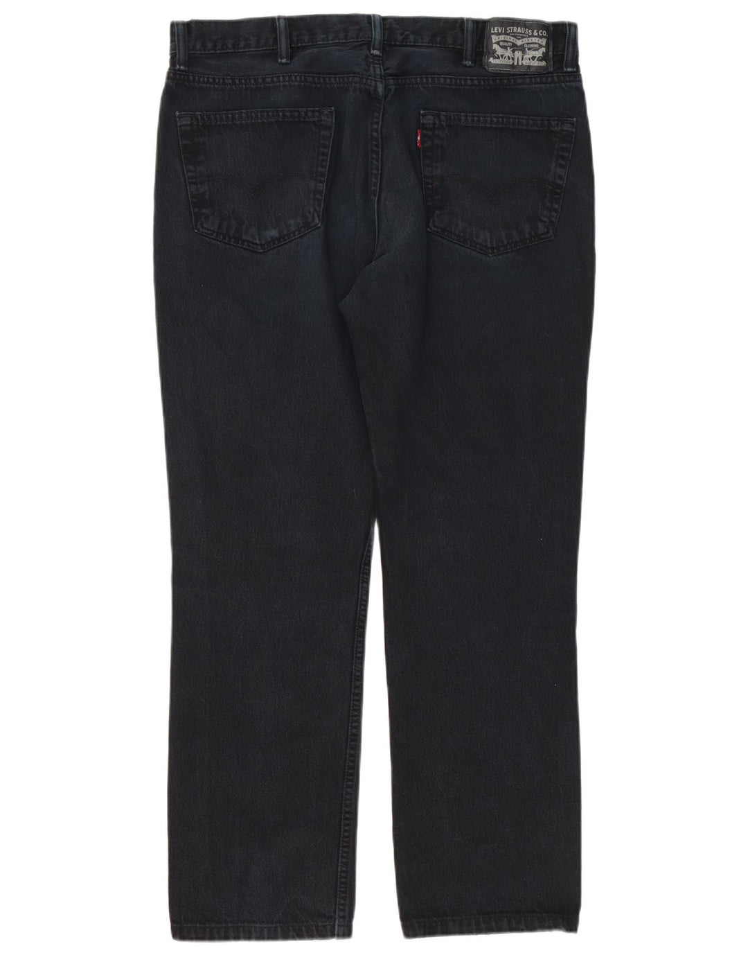 Blugi drepți distressed pentru bărbați Levi's W38 L32 bumbac negru