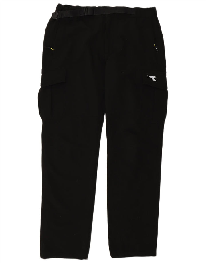 Pantaloni Cargo Drepți Diadora Bărbați Mari W34 L34 Negri