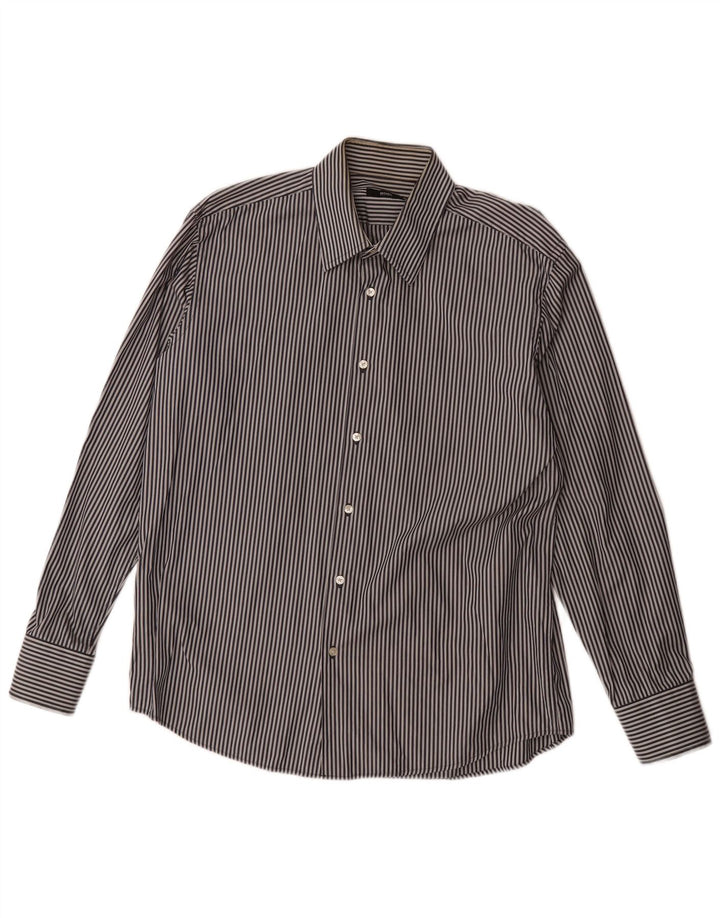 Cămașă pentru bărbați Hugo Boss Mărimea 43 17 XL Bleumarin cu dungi