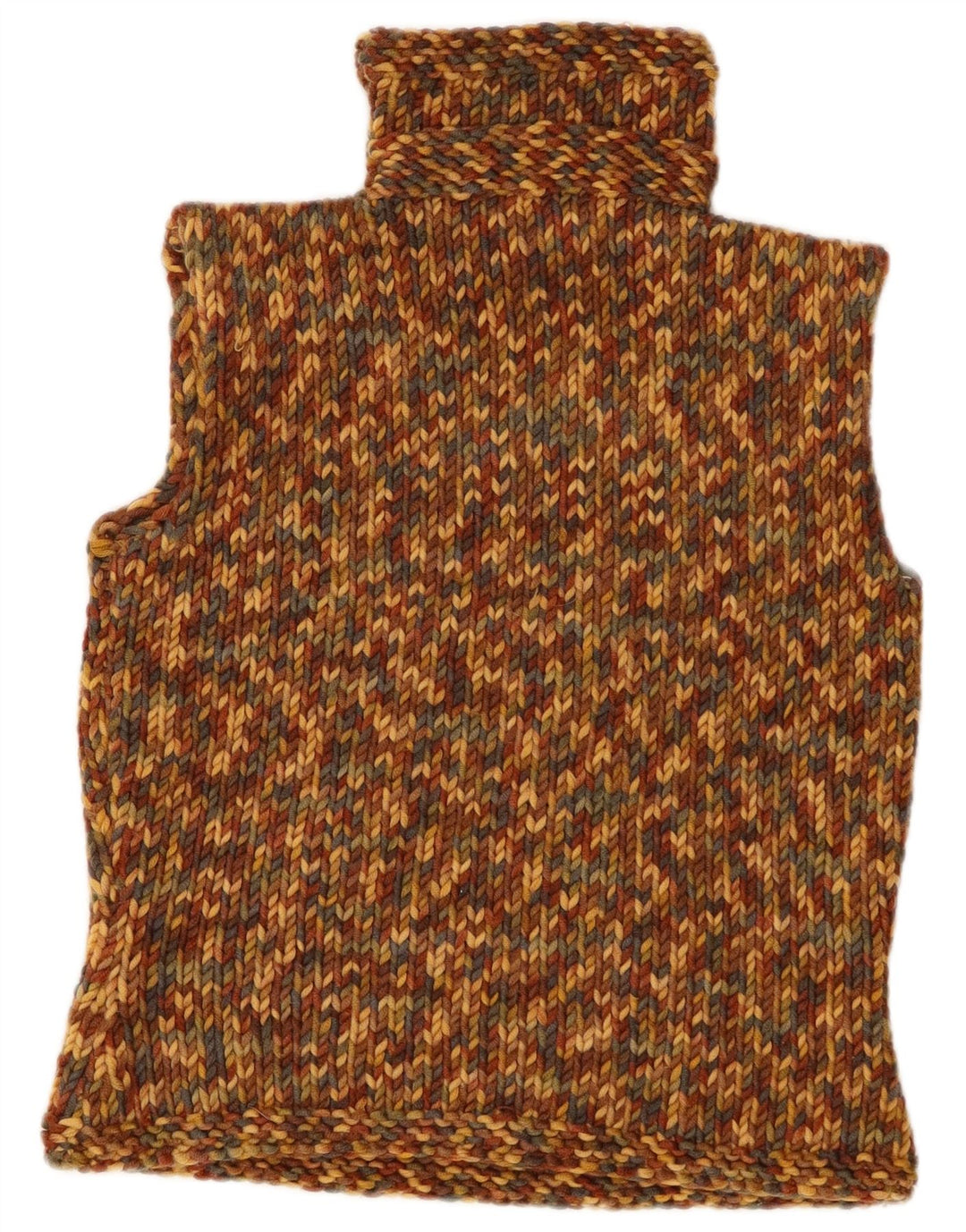 Vestă vintage pentru femei cu gât rulat Tank Top UK 12 Medium Multicolor Flecked